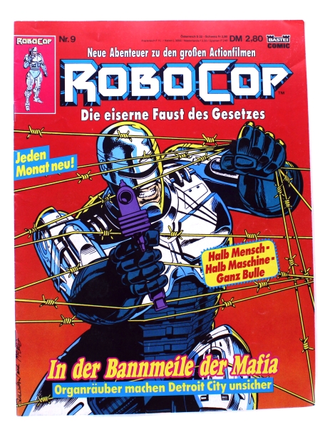 RoboCop - die eiserne Faust des Gesetzes Comic Magazin Nr. 9: In der Bannmeile der Mafia von Bastei